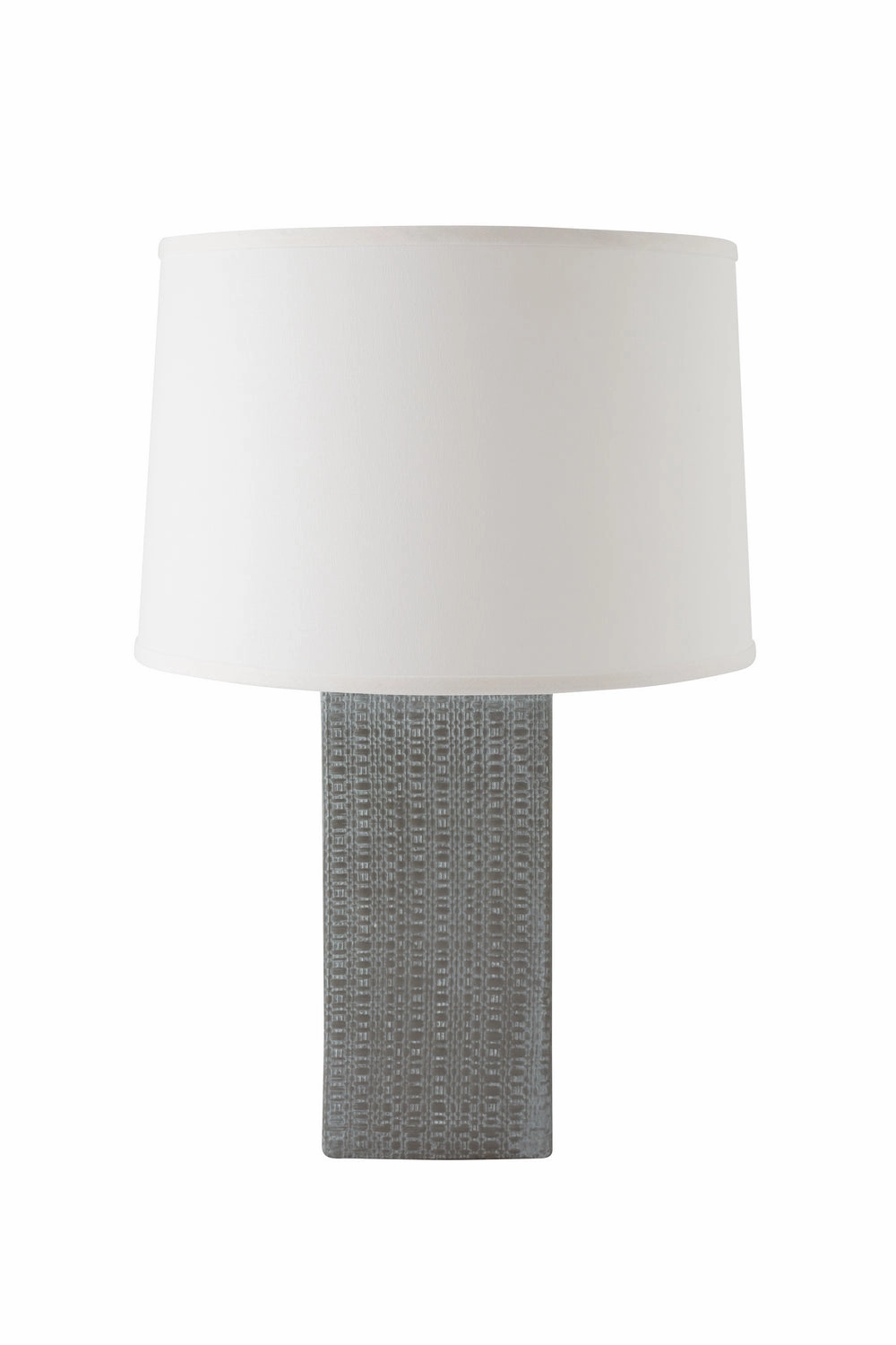River Ceramic Lighting 511-90 Linen Textured One Light Table Lamp Lamp Gray Sale on Modern Lamps