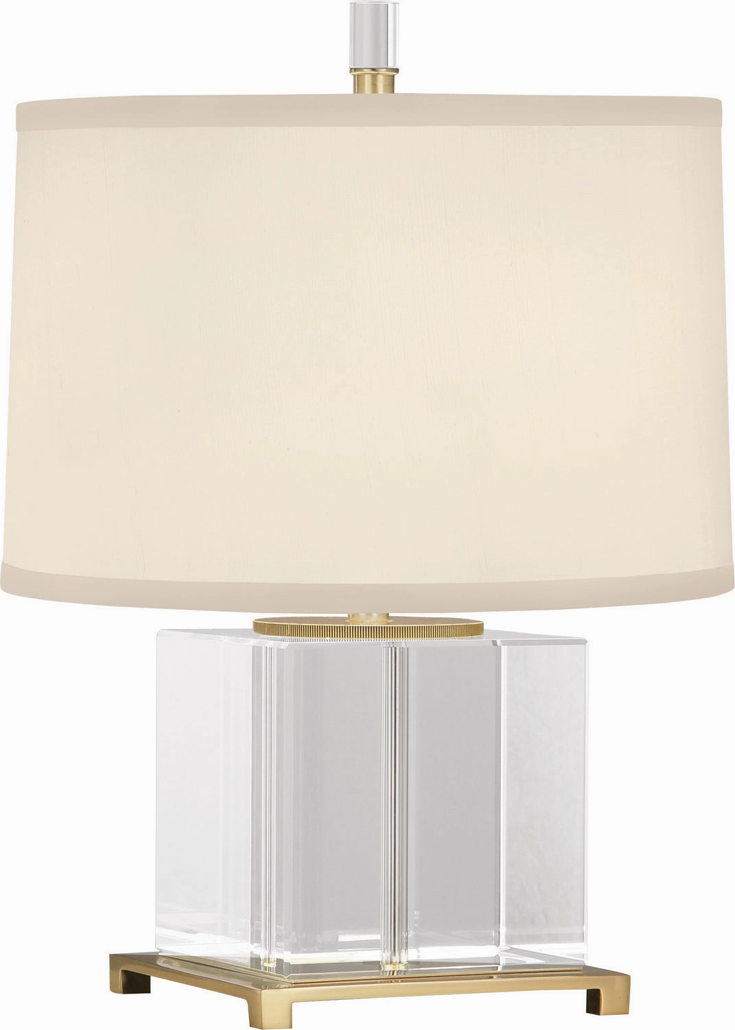 Robert Abbey Lighting 362 Williamsburg Finnie Lamp Modern Brass W/Clear Lead Crystal Sale on Modern Lamps