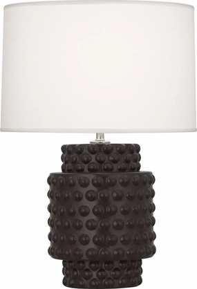 Robert Abbey Lighting MCF09 Dolly Lamp Matte Coffee Glazed Textured Sale on Modern Lamps