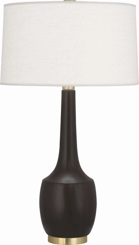 Robert Abbey Lighting MCF70 Delilah Lamp Antique Brass W/Matte Coffee Glazed Sale on Modern Lamps