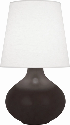 Robert Abbey Lighting MCF99 June Lamp Matte Coffee Glazed Sale on Modern Lamps