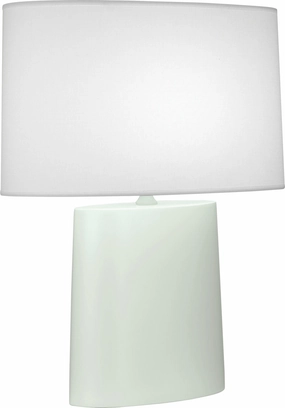 Robert Abbey Lighting MCL03 Victor Lamp Matte Celadon Glazed Sale on Modern Lamps