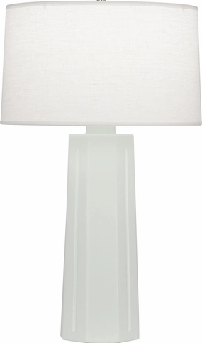 Robert Abbey Lighting MCL60 Mason Lamp Matte Celadon Glazed Sale on Modern Lamps