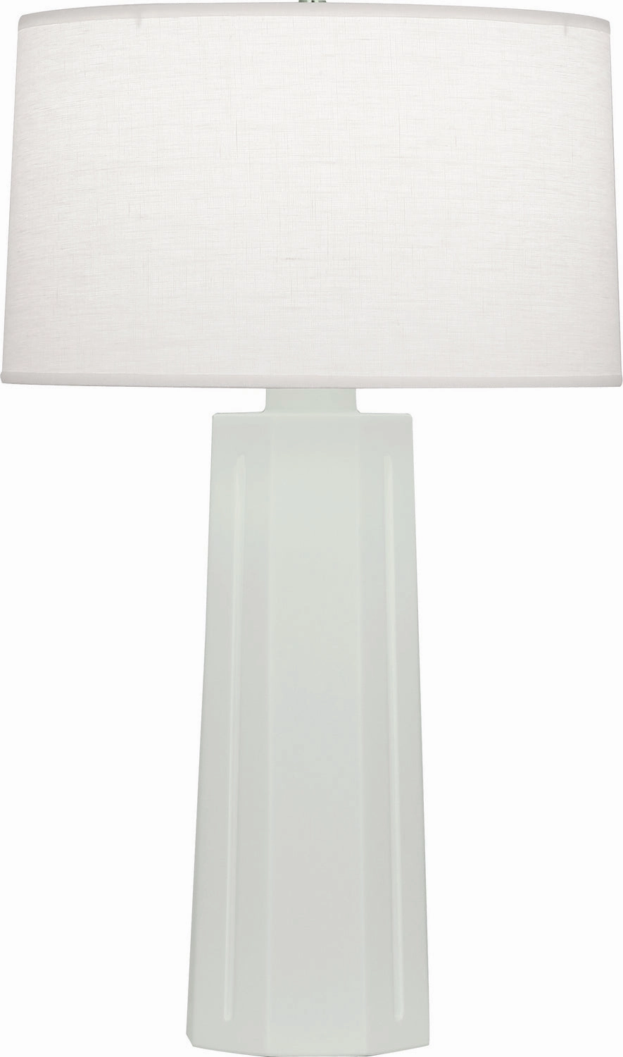 Robert Abbey Lighting MCL60 Mason Lamp Matte Celadon Glazed Sale on Modern Lamps