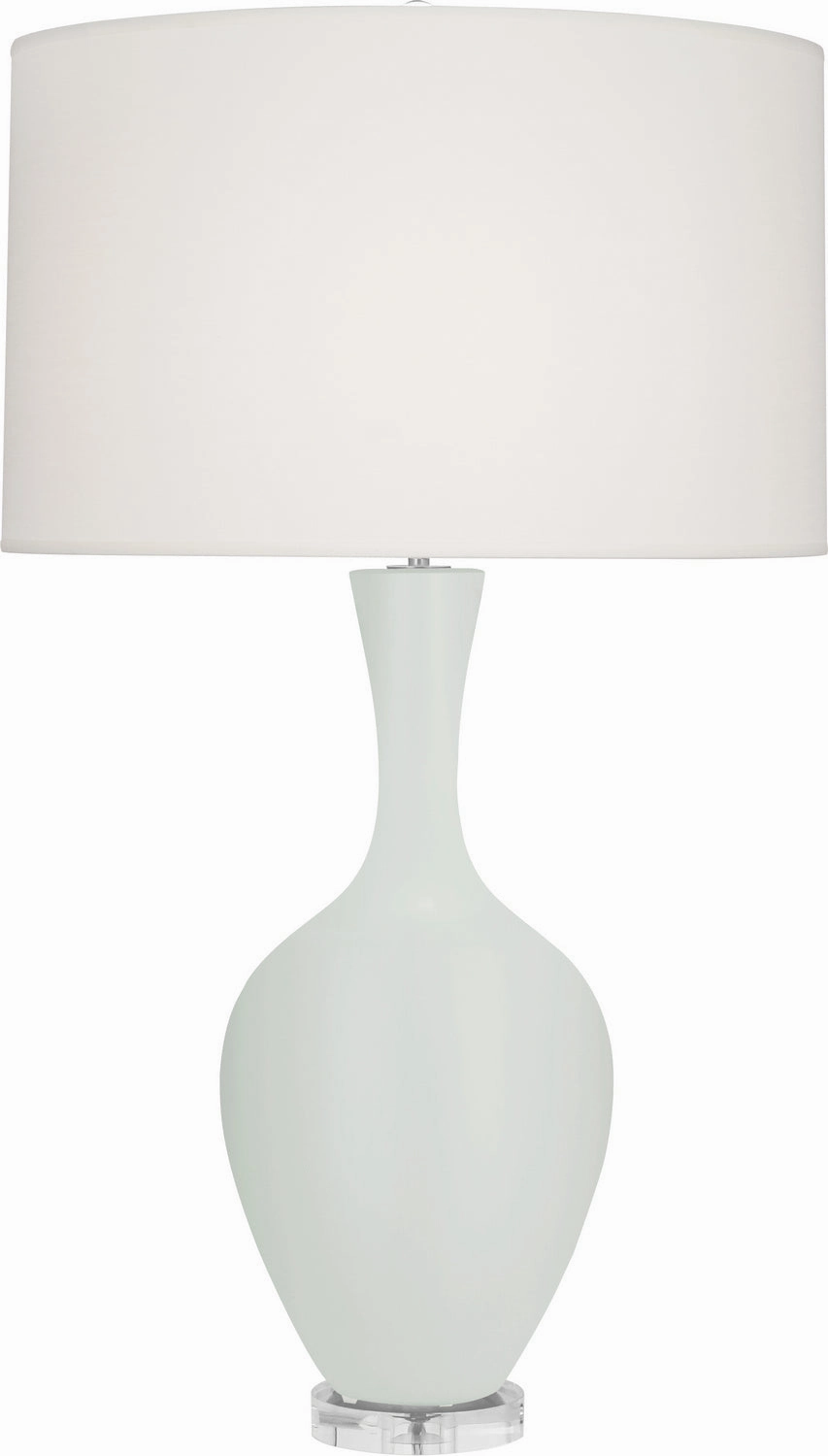 Robert Abbey Lighting MCL80 Audrey Lamp Matte Celadon Glazed Sale on Modern Lamps
