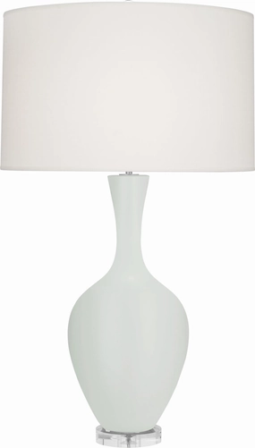 Robert Abbey Lighting MCL80 Audrey Lamp Matte Celadon Glazed Sale on Modern Lamps