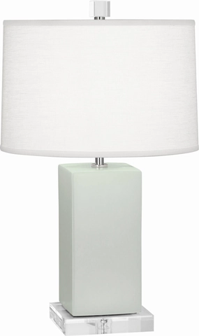 Robert Abbey Lighting MCL90 Harvey Lamp Matte Celadon Glazed Sale on Modern Lamps