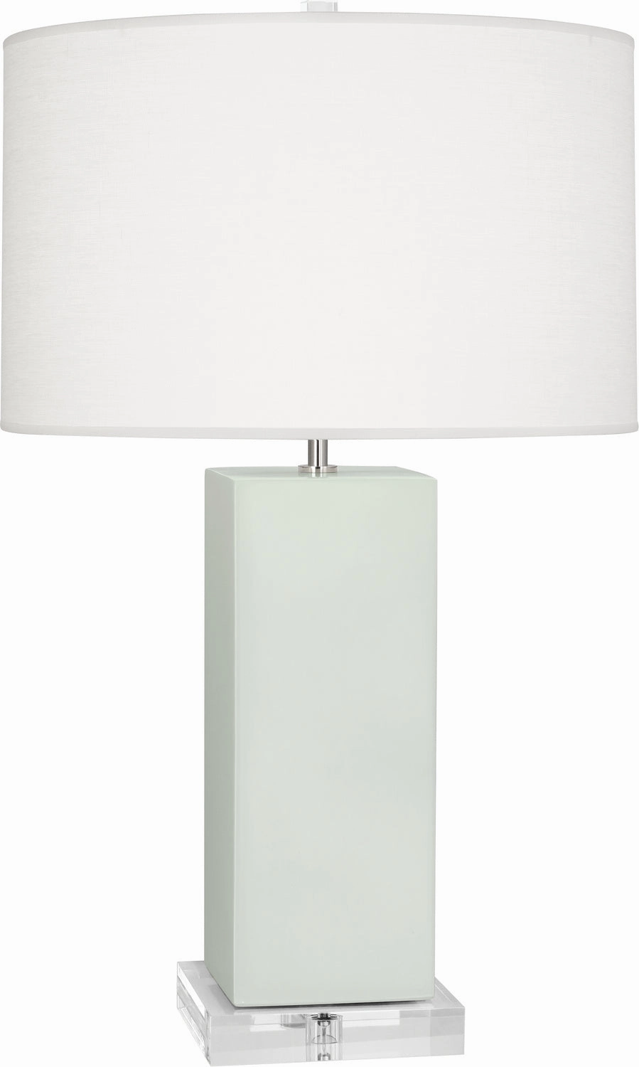Robert Abbey Lighting MCL95 Harvey Lamp Matte Celadon Glazed Sale on Modern Lamps