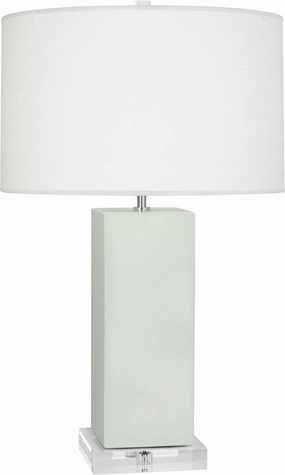 Robert Abbey Lighting MCL95 Harvey Lamp Matte Celadon Glazed Sale on Modern Lamps