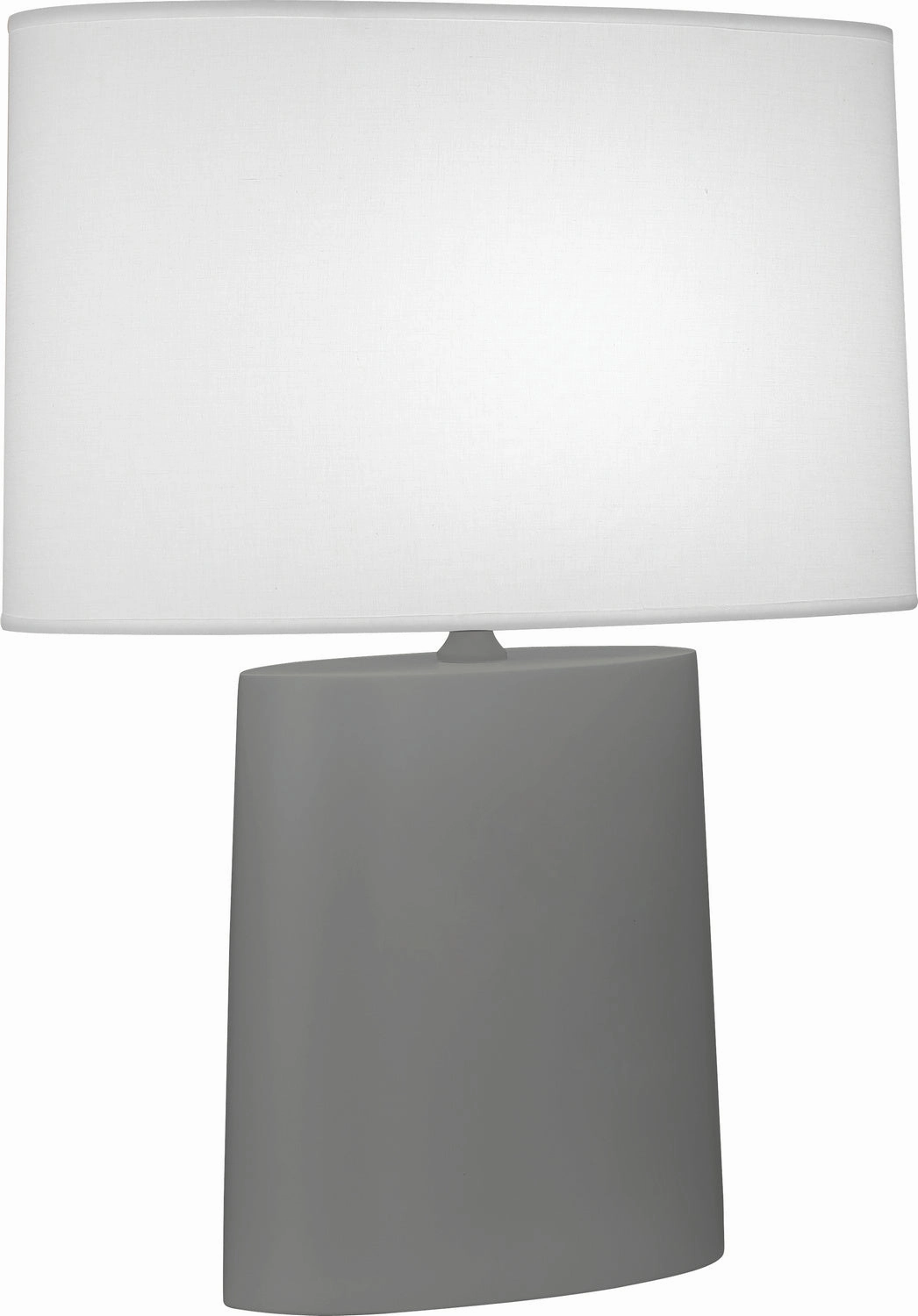 Robert Abbey Lighting MCR03 Victor Lamp Matte Ash Glazed Sale on Modern Lamps