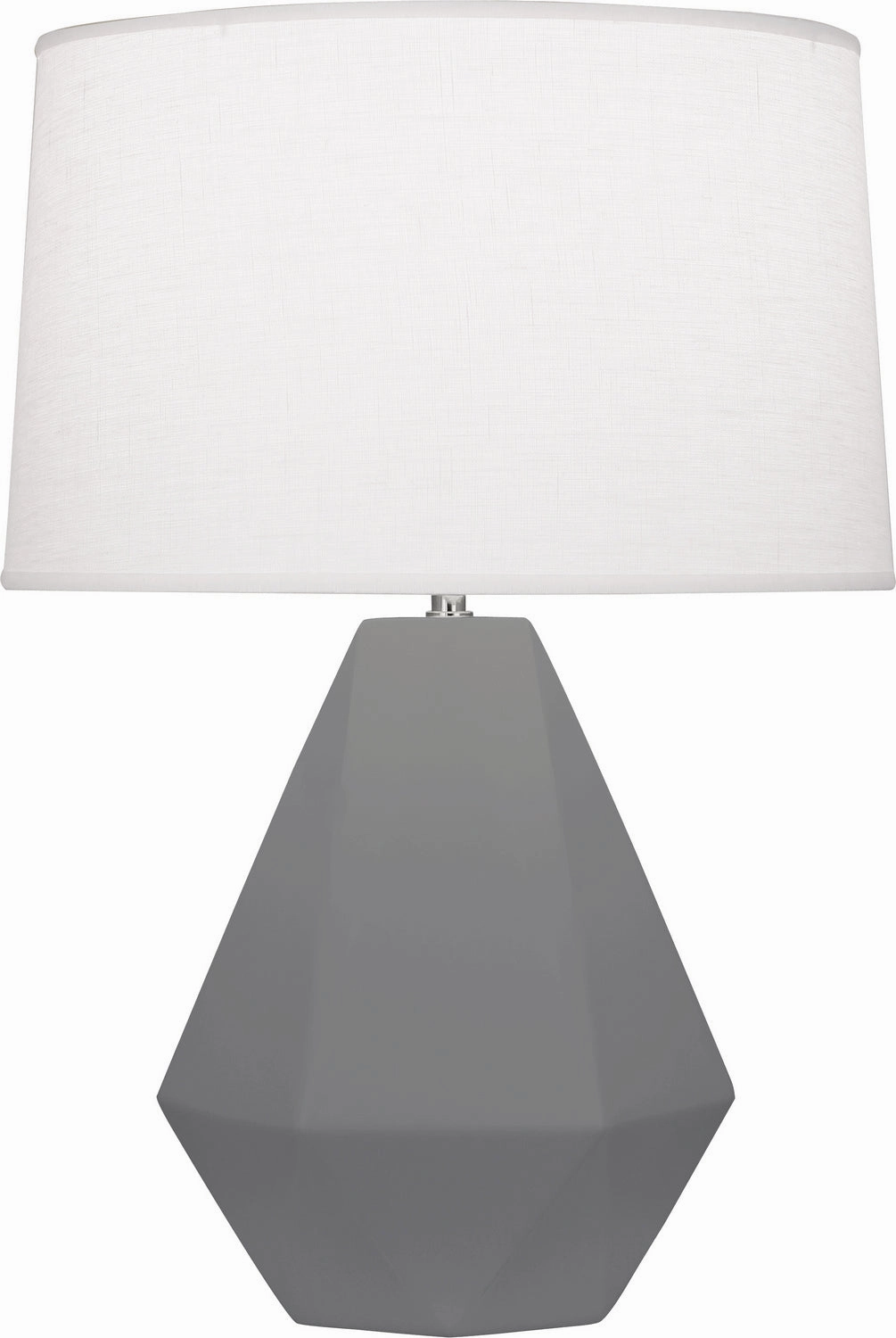 Robert Abbey Lighting MCR97 Delta Lamp Matte Ash Glazed Sale on Modern Lamps