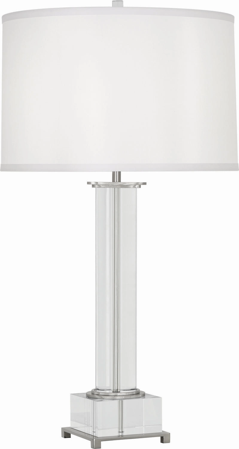Robert Abbey Lighting S359 Williamsburg Finnie Lamp Polished Nickel W/Clear Lead Crystal Sale on Modern Lamps