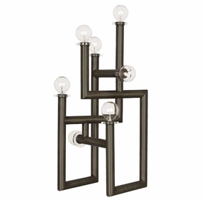 Robert Abbey Lighting Z902 Jonathan Adler Milano Lamp Deep Patina Bronze Sale on Modern Lamps