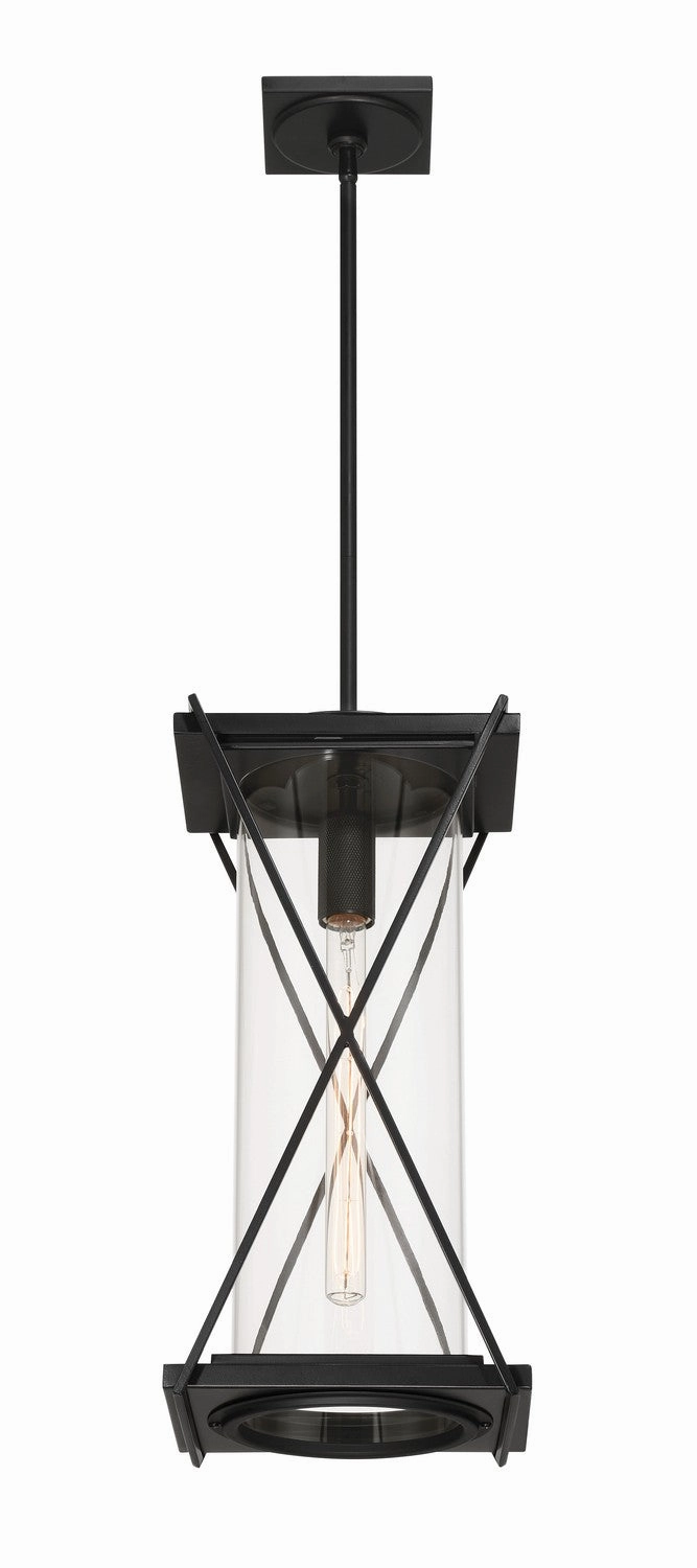 Rockhill One Light Outdoor Pendant Dark Matte Black Outdoor Hanging Lights free shipping