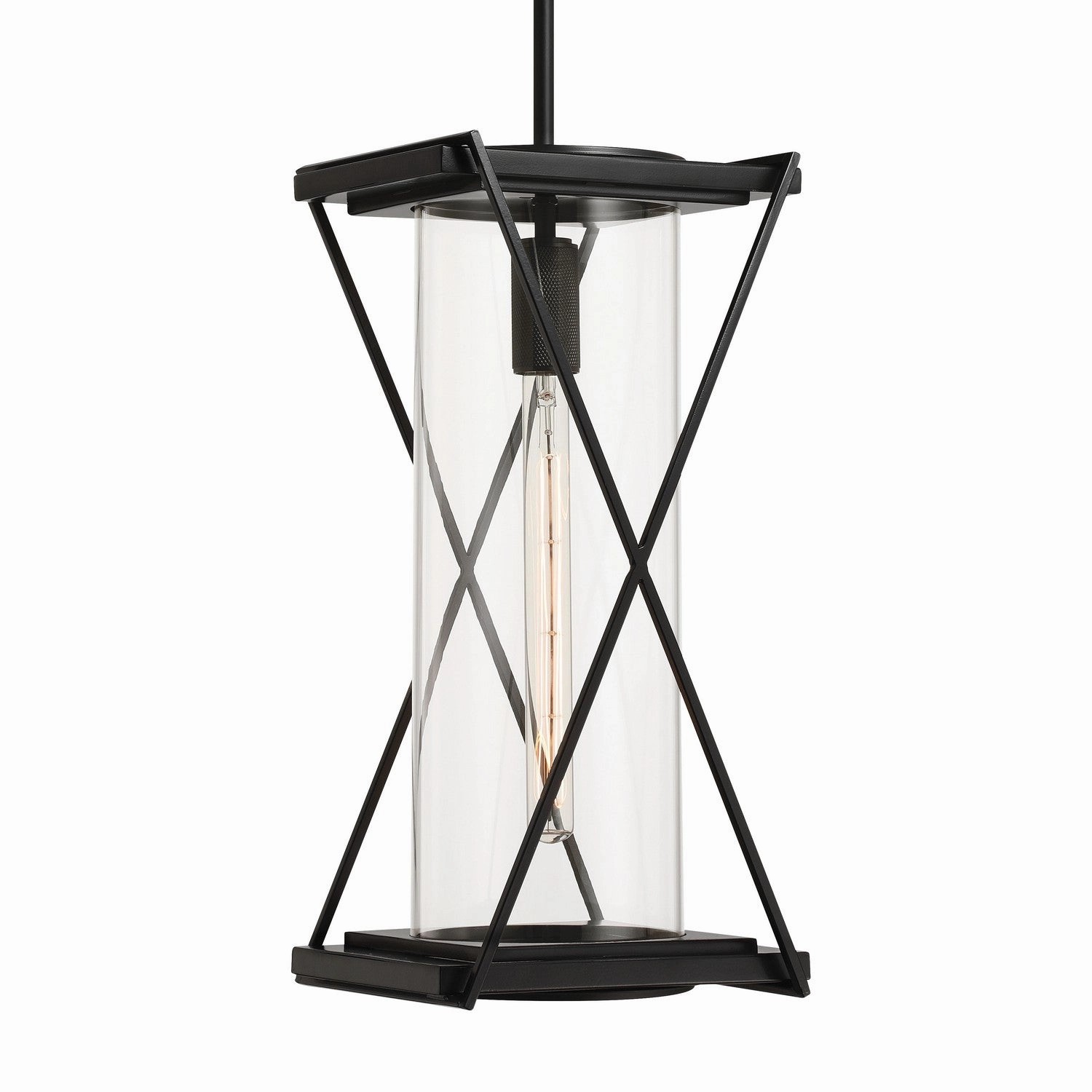 Rockhill One Light Outdoor Pendant Dark Matte Black Outdoor Hanging Lights Lighting on sale