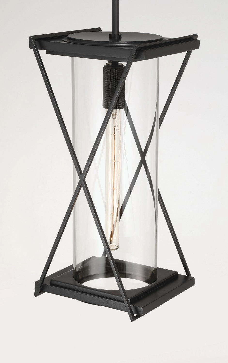 Rockhill One Light Outdoor Pendant Dark Matte Black Outdoor Hanging Lights free shipping