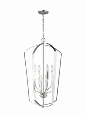 Romee Eight Light Hall / Foyer Brushed Nickel Ceiling Lights Lighting free shipping