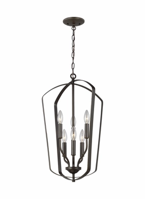 Romee Six Light Hall / Foyer Bronze Ceiling Lights Lighting free shipping