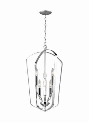 Romee Six Light Hall / Foyer Chrome Ceiling Lights Lighting free shipping