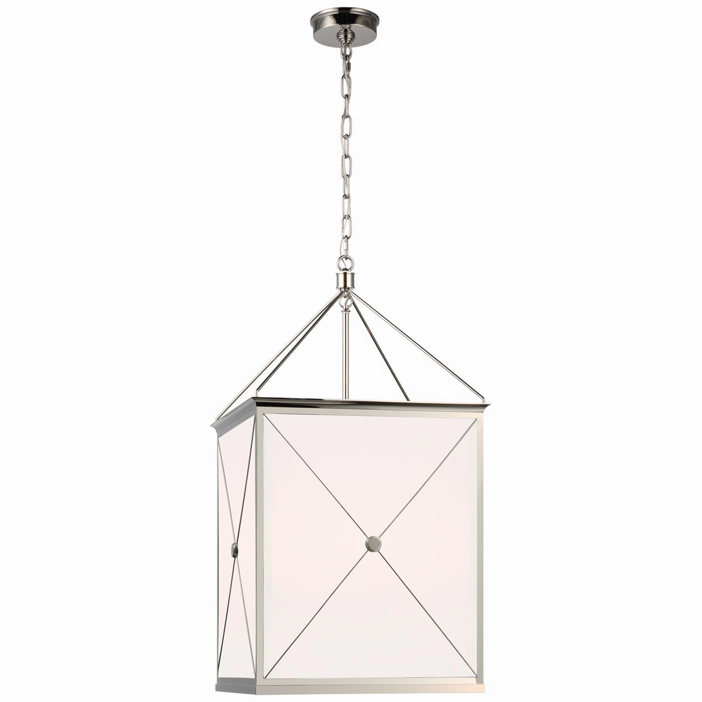 Rossi LED Lantern Polished Nickel Ceiling Lights Lighting free shipping