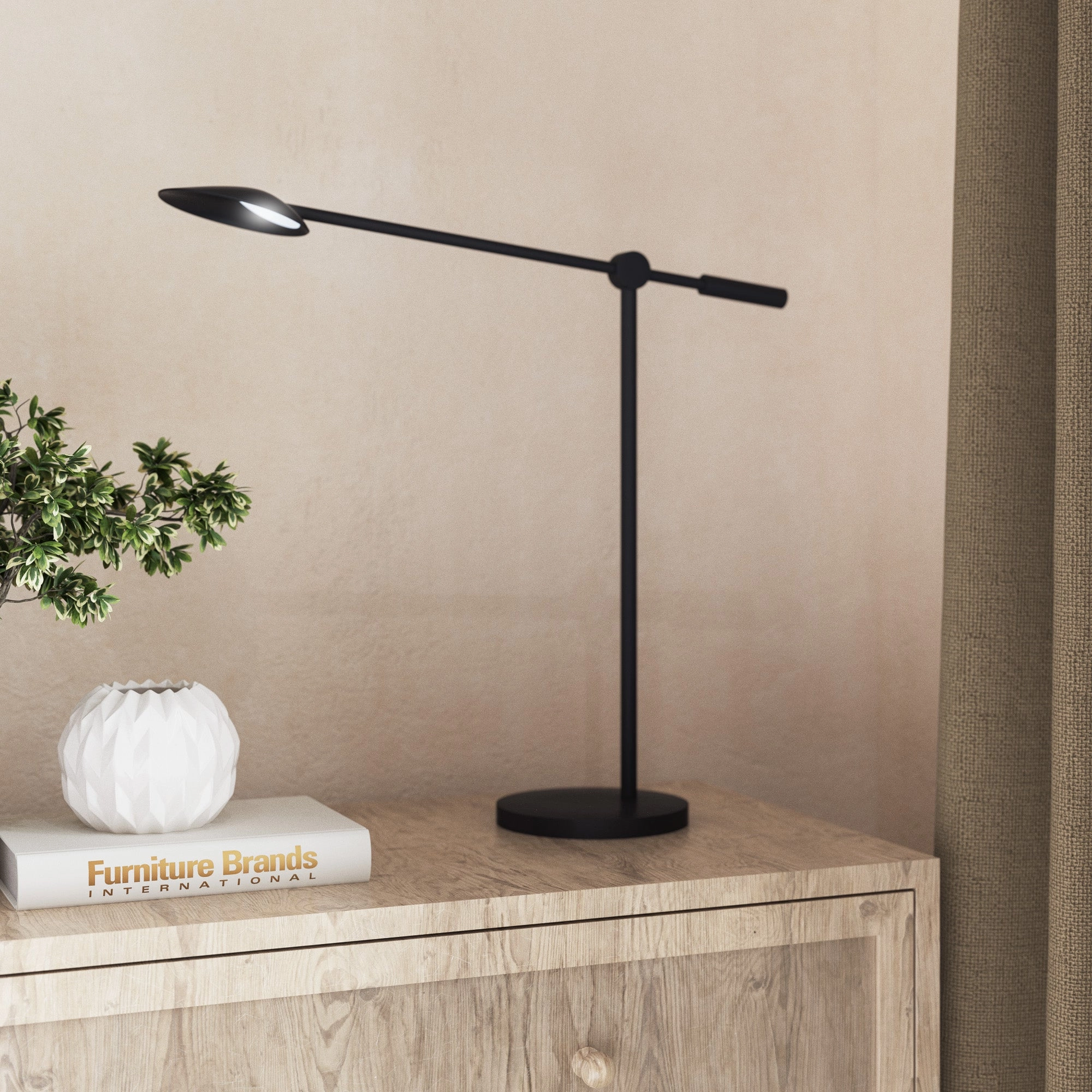 Rotaire LED Table Lamp Black Desk Lamps online discount