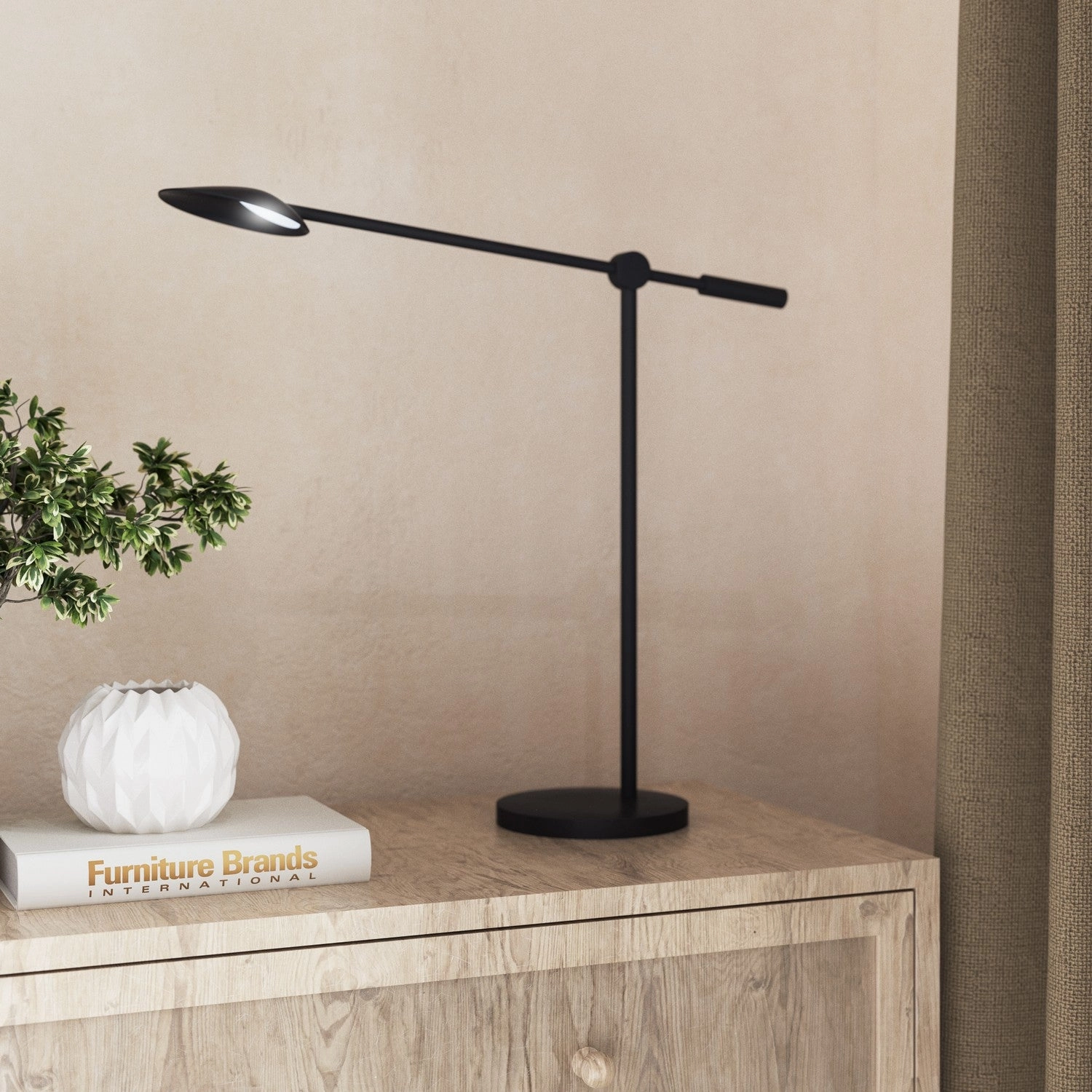 Rotaire LED Table Lamp Black Desk Lamps online discount