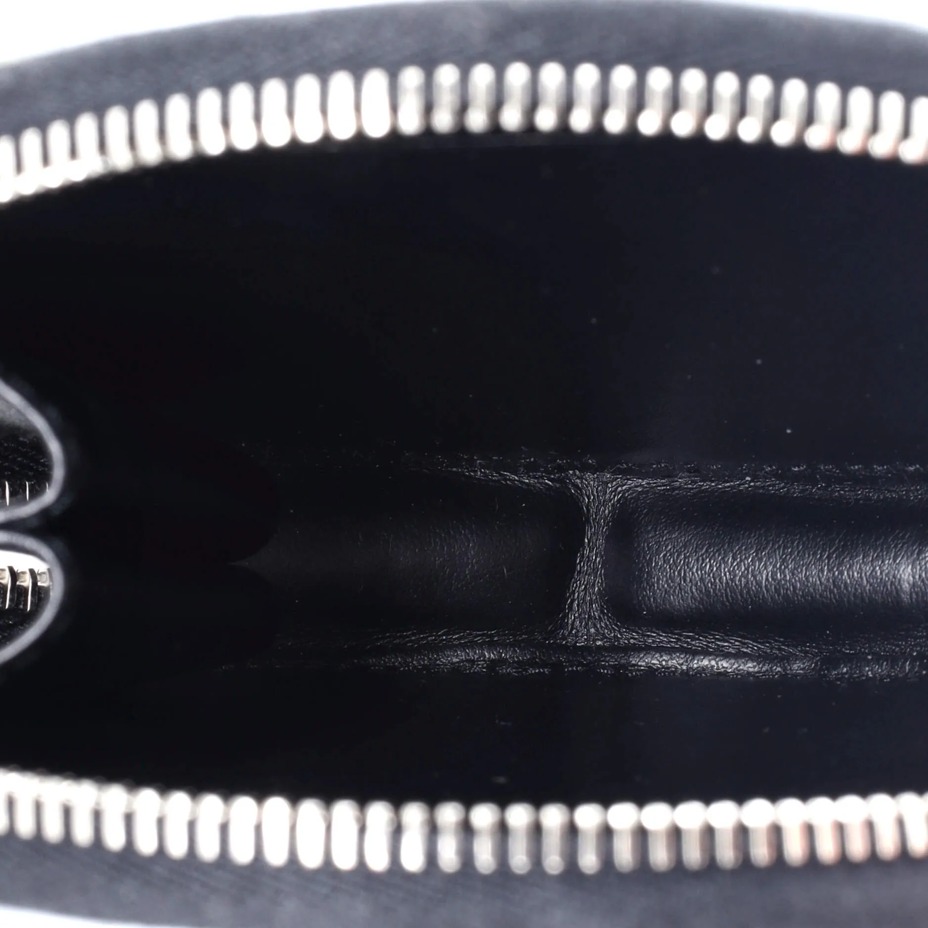 Round Pouch Bag with Chain Brushed Leather Mini