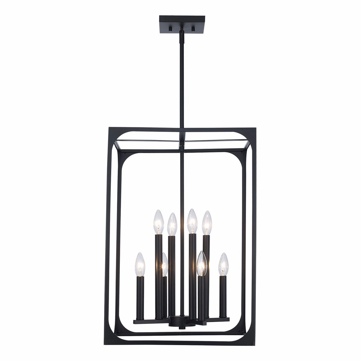 Ruby Ridge Eight Light Pendant Black Ceiling Lights Lighting outlet store