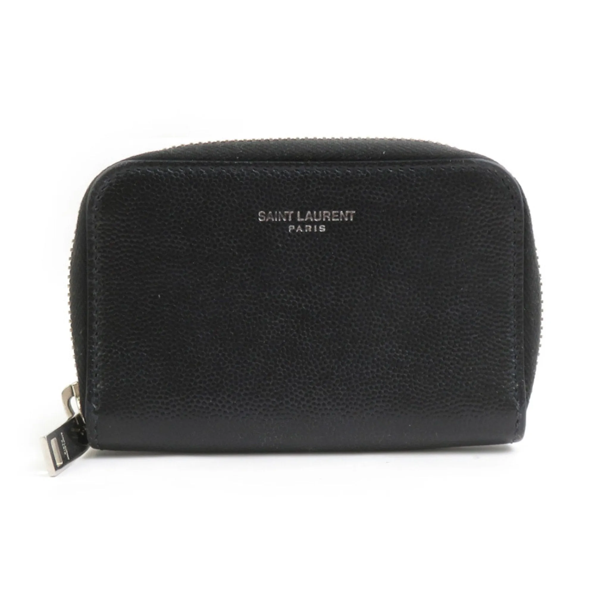 Saint Laurent Leather Coin Purse/Coin Case (Pre-Owned)