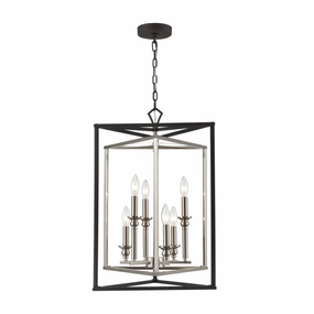 Salinger Six Light Pendant Charcoal Ceiling Lights Lighting discount price