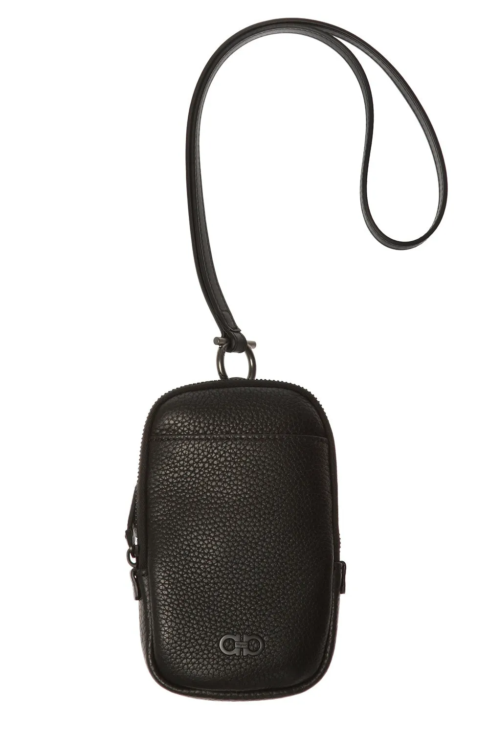 SALVATORE FERRAGAMO Firenze Men's 705230 Black Pouch