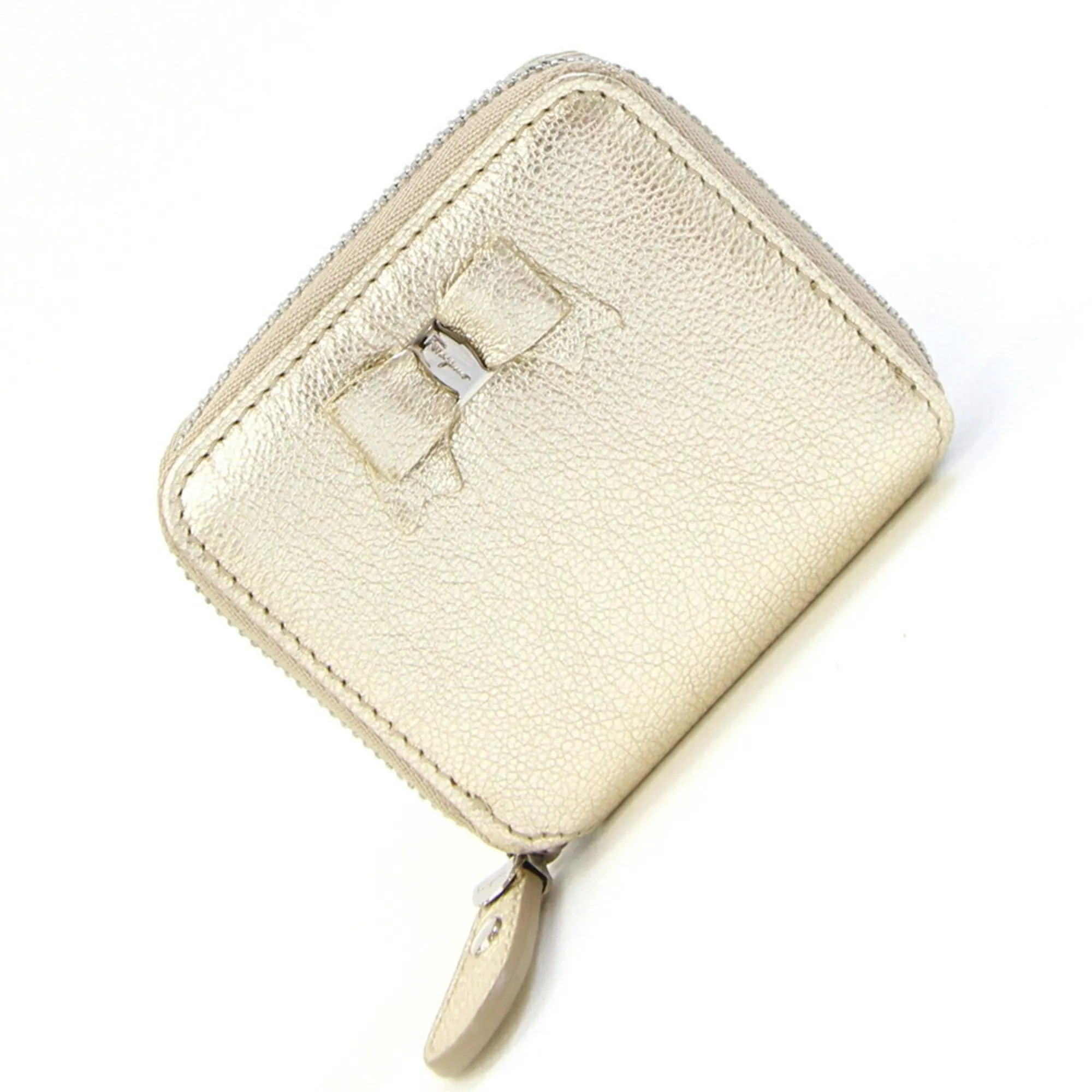 Salvatore Ferragamo Leather Coin Purse/Coin Case (Pre-Owned)