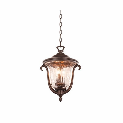 Santa Barbara Outdoor Three Light Outdoor Hanging Lantern Burnished Bronze Outdoor Hanging Lights Lighting on sale