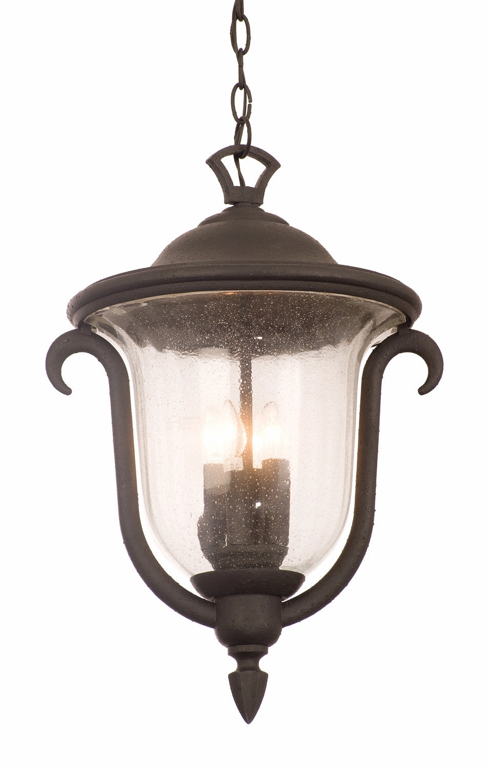 Santa Barbara Outdoor Three Light Outdoor Hanging Lantern Textured Matte Black Outdoor Hanging Lights Lighting value pack