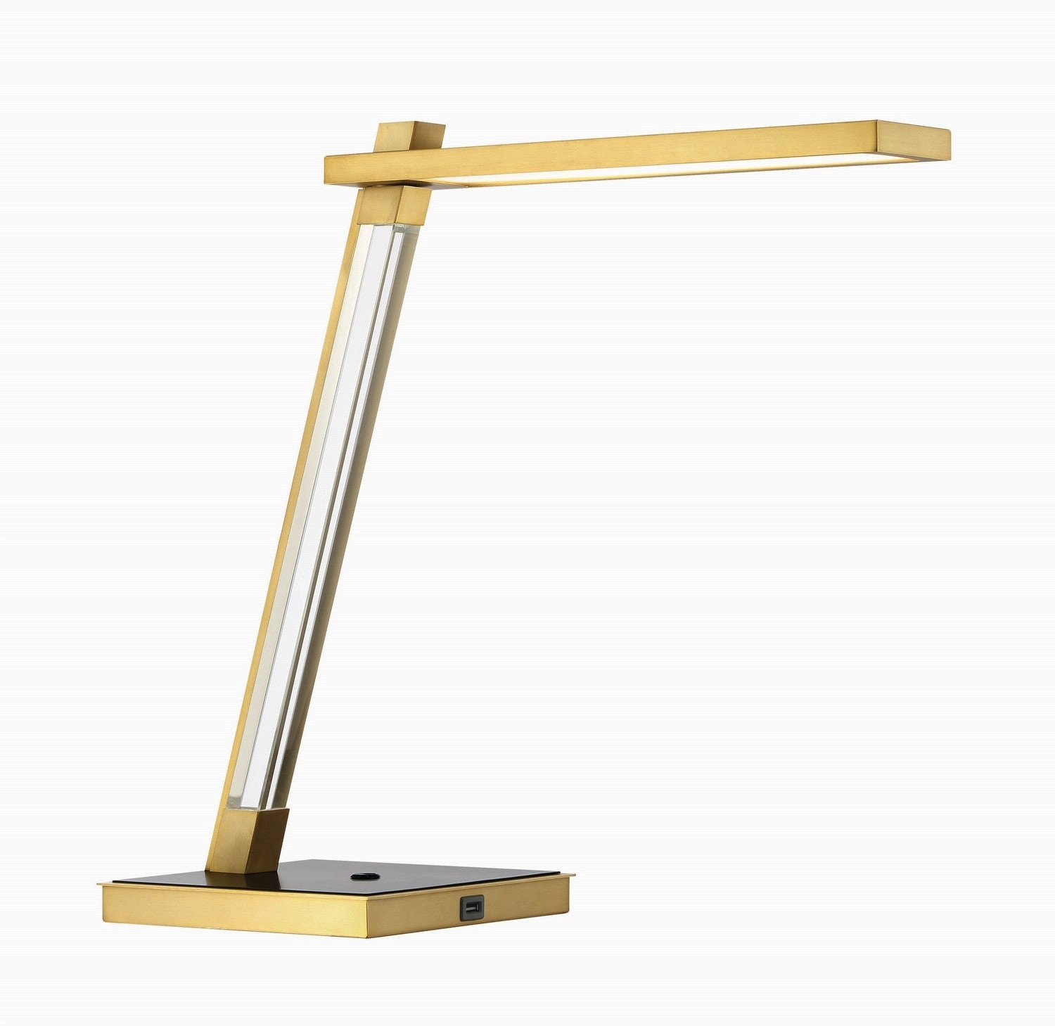 Sauvity LED Table Lamp Coal & Soft Brass Desk Lamps Lighting sale online