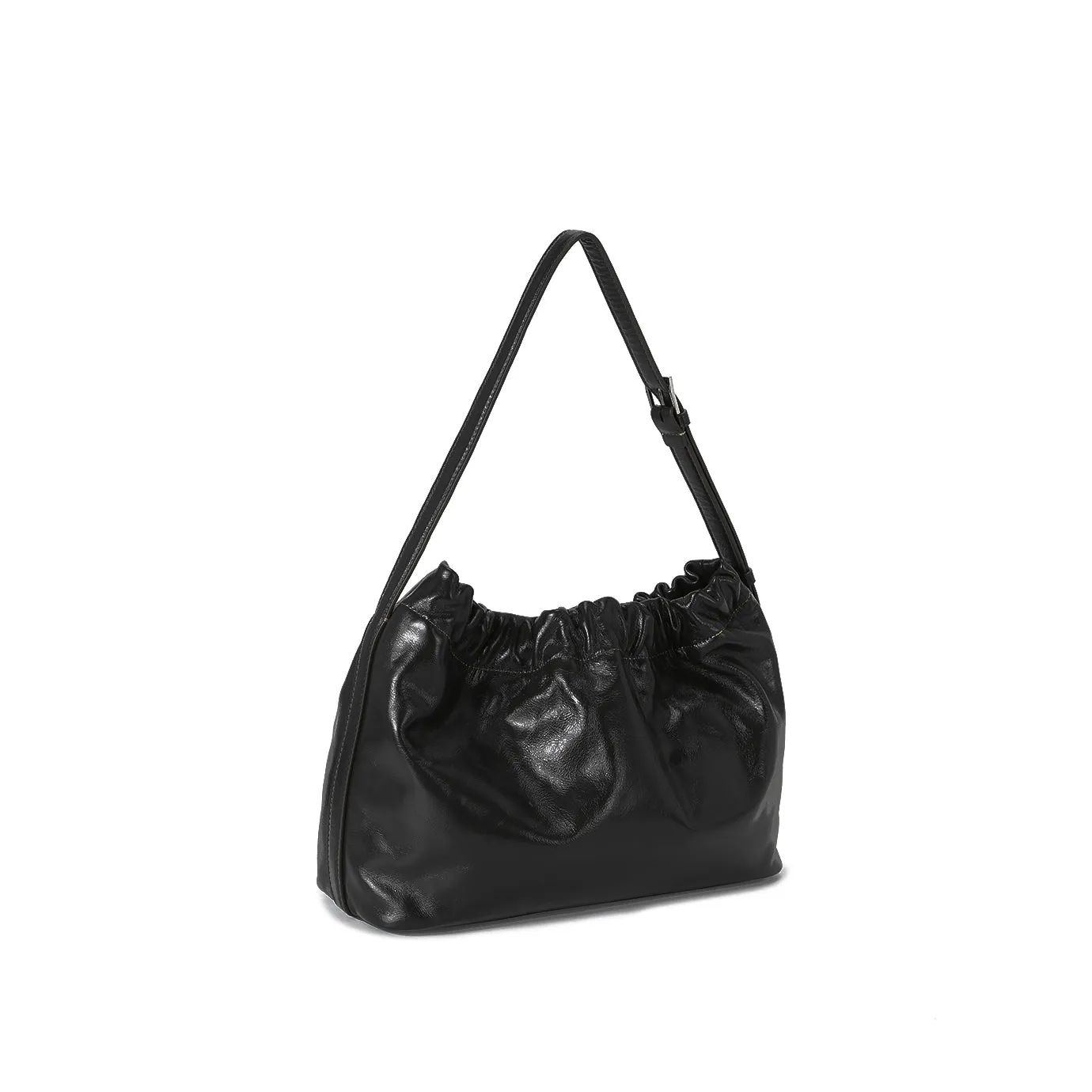 Scrunchie Shoulder Bag - Black