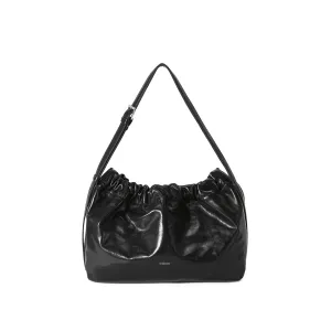 Scrunchie Shoulder Bag - Black