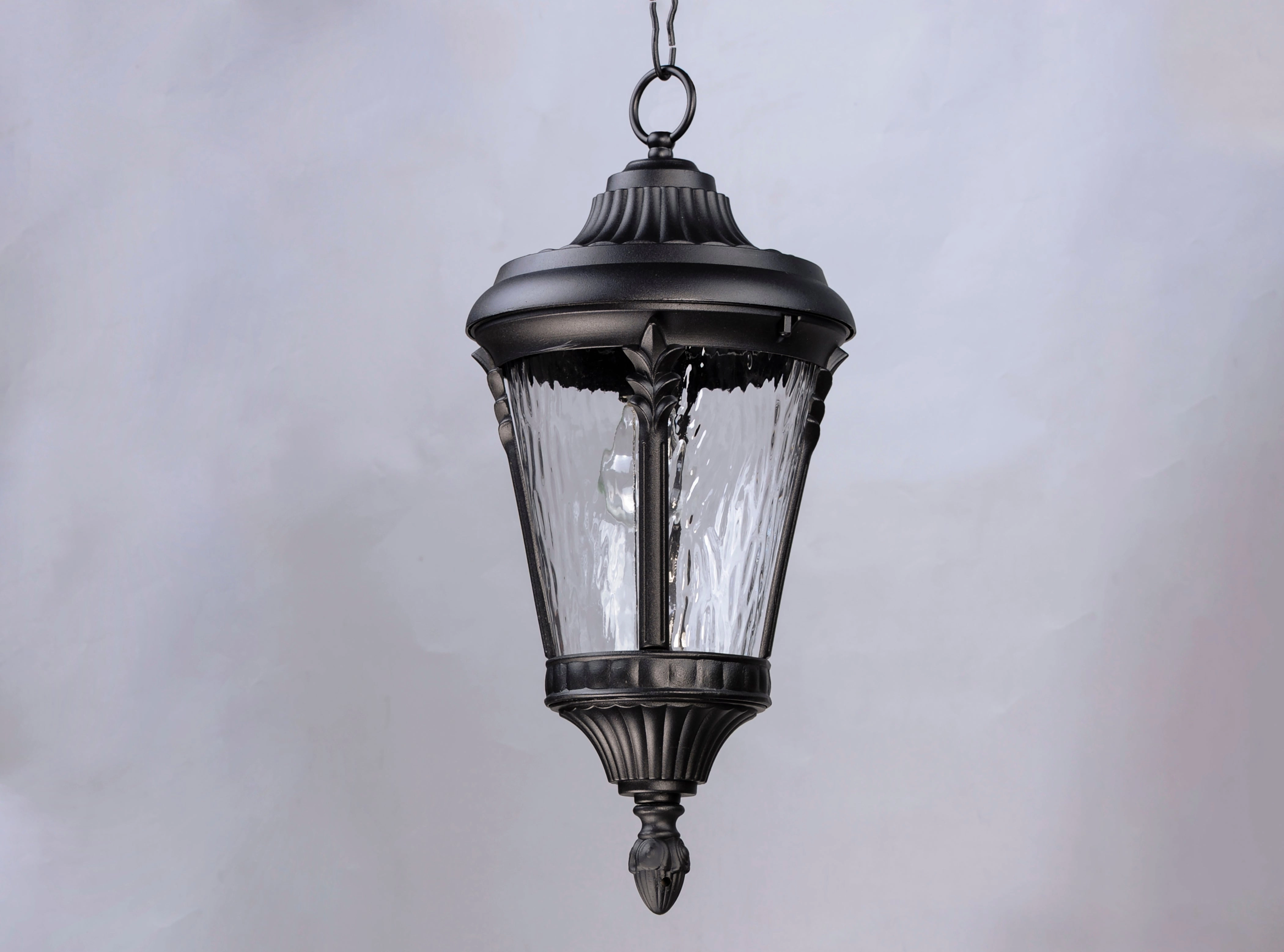 Sentry One Light Outdoor Hanging Lantern Black Modern Outdoor Hanging Lights