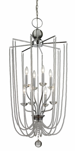 Serenade Eight Light Chandelier Chrome Ceiling Lights Lighting cheap deals