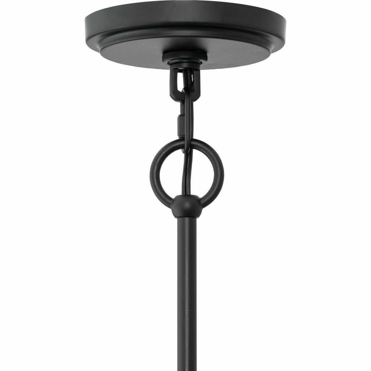 Seville Six Light Foyer Pendant Matte Black Designer Ceiling Lights for less