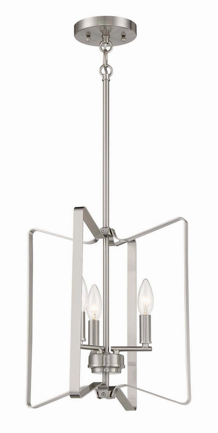 Shayna Three Light Foyer Pendant Brushed Polished Nickel Ceiling Lights Lighting cheap deals