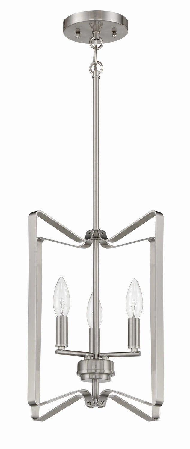 Shayna Three Light Foyer Pendant Brushed Polished Nickel Cheap Ceiling Lights available