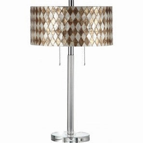 Simon Blake Lighting 718218  Table Lamp Lamp Pewter, Nickel, Silver Sale on Modern Lamps