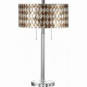 Simon Blake Lighting 718218  Table Lamp Lamp Pewter, Nickel, Silver Sale on Modern Lamps