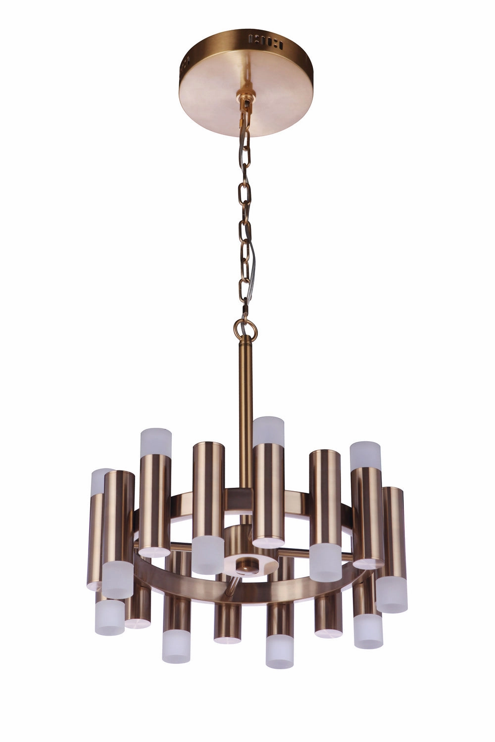 Simple Lux LED Chandelier in Satin Brass Ceiling Lights online offers