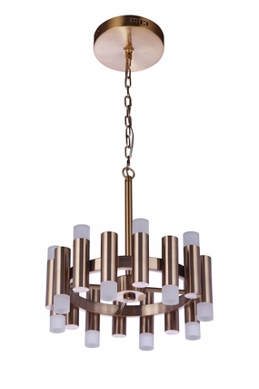 Simple Lux LED Chandelier in Satin Brass Ceiling Lights online offers