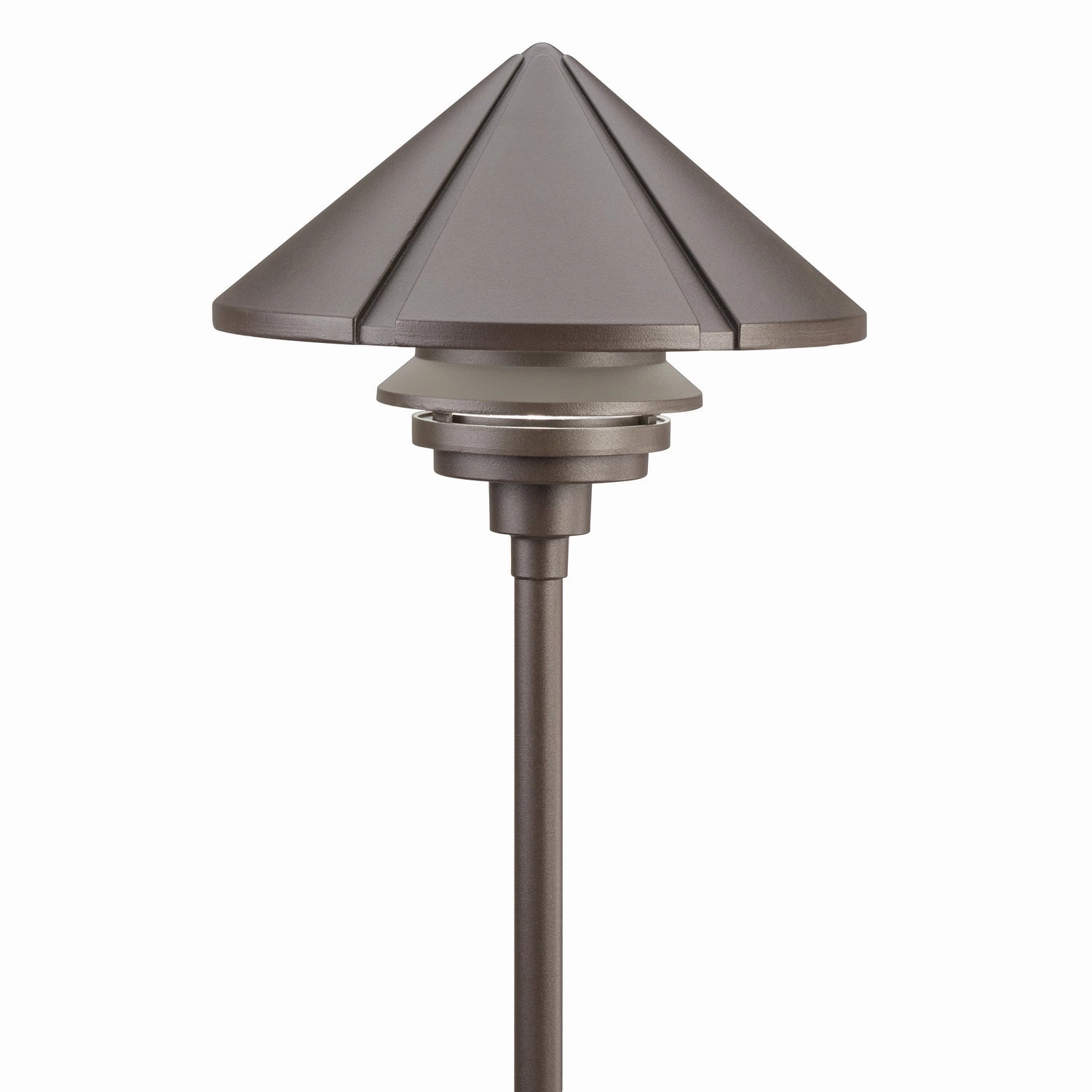 Six Groove One Light Path & Spread Textured Architectural Bronze Outdoor Path Lights Lighting buy now