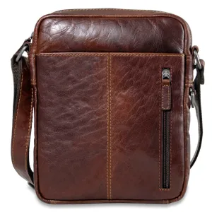 Slim Crossbody w/Zippered Front Pocket #7213