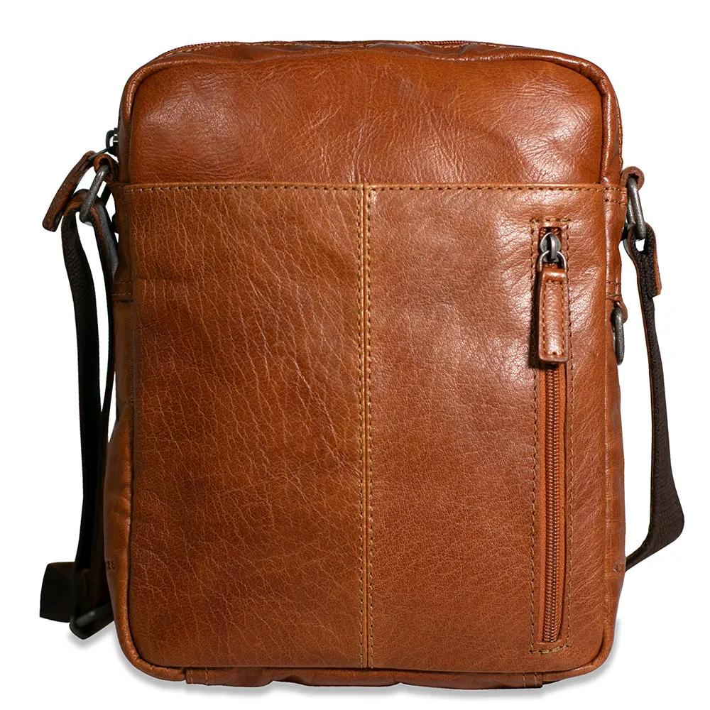 Slim Crossbody w/Zippered Front Pocket #7213