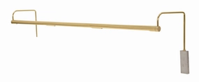 Slim-line LED Picture Light Polished Brass Wall Lights cheap shop